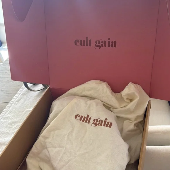 Cult Gaia Black Leather Tote - Picture 5 of 6